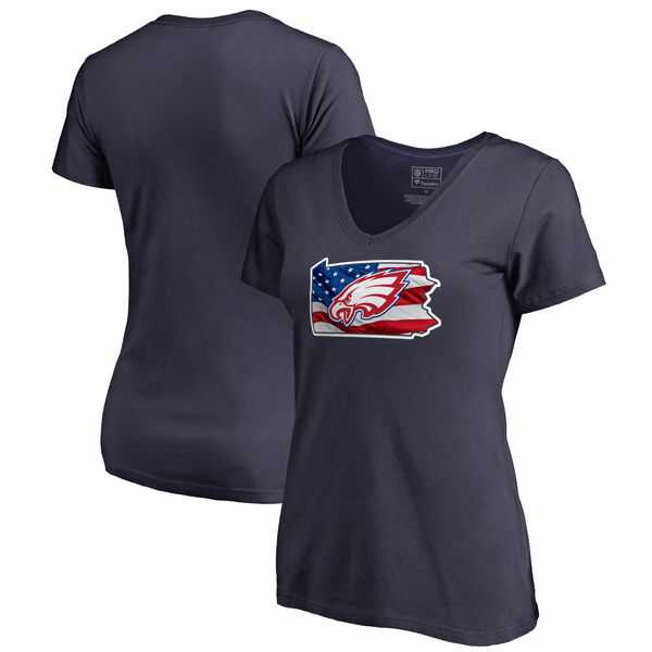 Women Philadelphia Eagles Navy NFL Pro Line by Fanatics Branded Banner State T-Shirt,We sell and wholesale Women Philadelphia Eagles Navy NFL Pro Line by Fanatics Branded Banner State T-Shirt on line form chian!